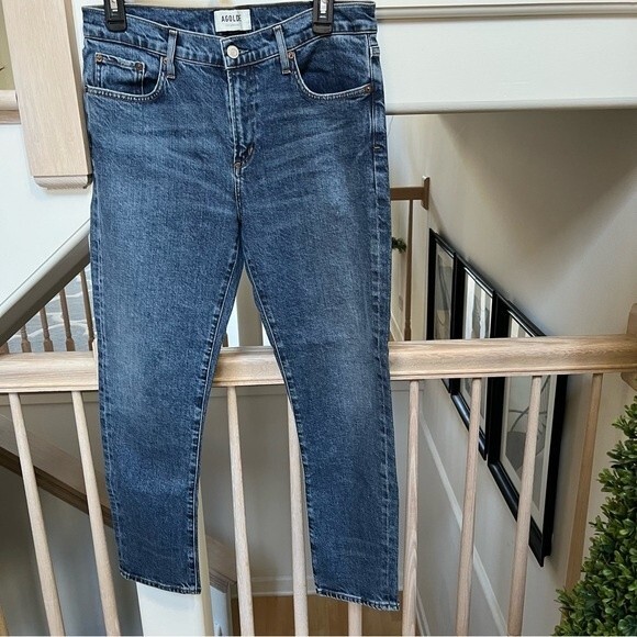 AGOLDE Toni High Rise Straight Jeans in Obscure 29 NWOT - Picture 4 of 12